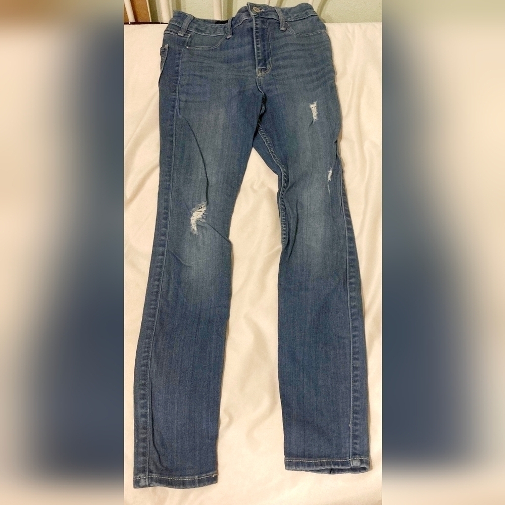 Hollister High Rise Jean Legging Advanced Stretch Juniors Size 3R W26 L28 Blue